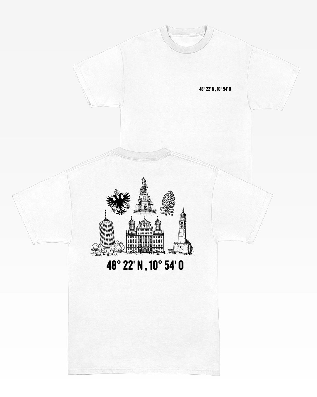 Koordinaten - T-Shirt mit Icons