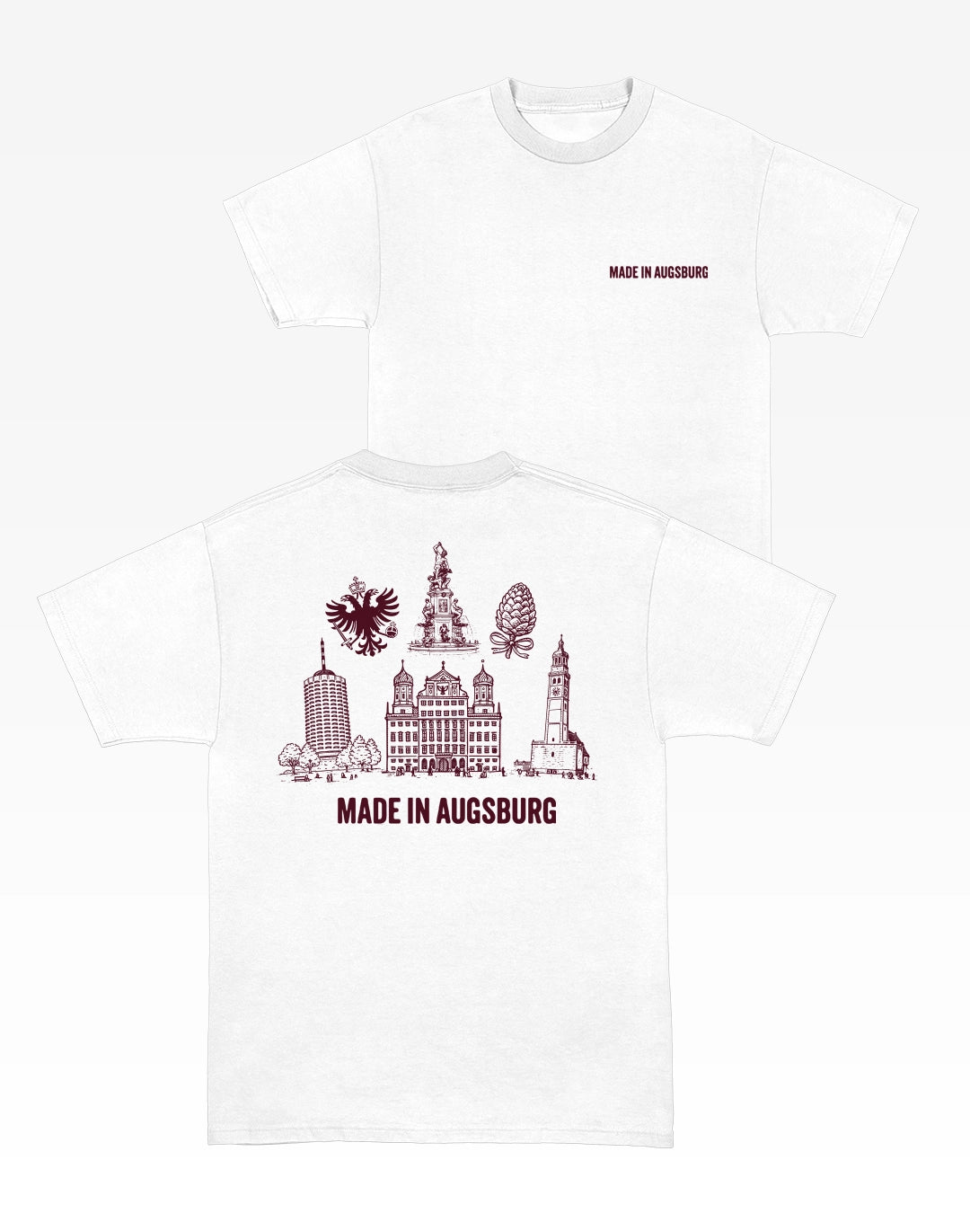 Made in Augsburg - T-Shirt mit Icons