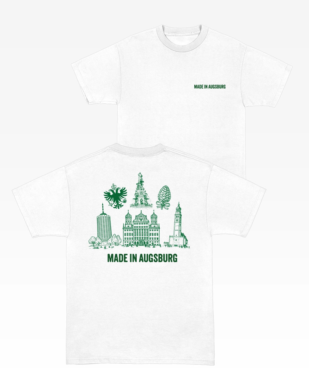 Made in Augsburg - T-Shirt mit Icons